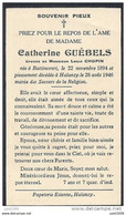 BATTINCOURT , Mme Catherine GUEBELS , épouse De Mr Louis CHOPIN , Née En 1894 , Décédée En 1946 à HALANZY . - Aubange
