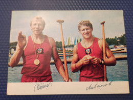 Postcard Vladas Chesuynas I Uyriy Lobanov  USSR (- Rowing -  1973 KAYAK - Rowing
