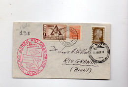 Delcampe - 5CRT195 - ARGENTINA BRASILE , Volo Inaugurale 30 Giugno 1953 - Luftpost