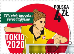 Poland 2021 / XVI Paralympic Summer Olympic Games TOKYO 2020, Table Tennis MNH** New!!! - Eté 2020 : Tokyo