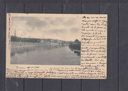 TORINO  1900 - Viaggiata Per Pisa  - Le Sponde Del Fiume Po -.- - Fiume Po