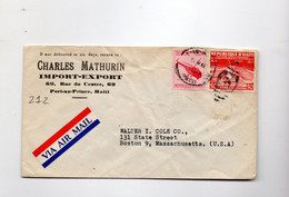 5CRT212 - HAITI  1955, Lettera Commerciale Per Gli USA - Haiti