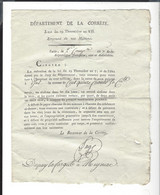Corrèze Meymac An VII  Emprunt De 100 Millions Dupuy Lafarge Assujetti Pour 115,50 Francs - Historical Documents