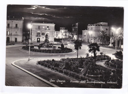 CPSM.  15 X 10,5  -  San  Severo  - Piazza  Dell' Incoronazione  (notturno) - San Severo