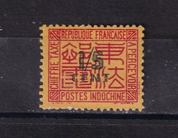 **  57 YT Valeur En Surcharge Noire  INDOCHINE Colonie 1931 1944   Prenez Le Temps De Lire Description 02A/31 - Postage Due