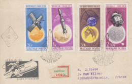 Enveloppe  Recommandée   FDC  1er  Jour    HONGRIE   Conquête  Spatiale    1965 - Europe