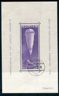 POLAND 1938 Stratosphere Balloon Flight Block Used.  Michel Block 6 - Usados