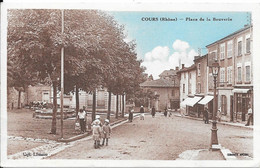 1938 - COURS (Rhône) - Place De La Bouverie - Cours-la-Ville