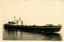 Delcampe - EMPIRE BALTIC * Carte Photo * Bateau Cargo Paquebot Commerce Marine Marchande ? Compagnie Société F. Bustard - Handel