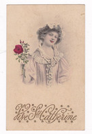 Delcampe - Ravissante CPA Viennoise Illustrée Sainte-Catherine, Série 40 - St. Catherine