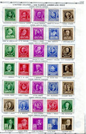 United States 1940 Sc 859-893 MH On Page Famous Issue 11007 - Unused Stamps