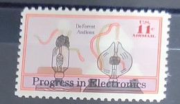 O) 1973 UNITED STATES, USA,  ERROR,  ELECTRONICS PROGRESS ISSUE, ENERGY, DE FOREST AUDIONS, ELECTRONIC VALVE,ELECTRICITY - Variedades, Errores & Curiosidades