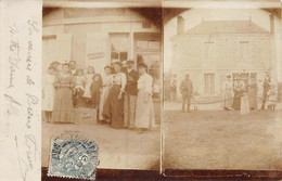 Delcampe - 21-8037 : CARTE-PHOTO. CACHET DEPART DE THOUARCE - Thouarce