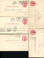 UX24 5 Postal Cards Used California Colorado Florida Georgia 1914-20 - 1901-20