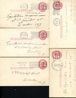 UX24 5 Postal Cards Used NEW JERSEY 1913-15 - 1901-20