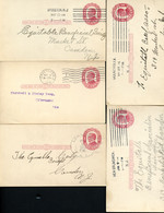 UX24 5 Postal Cards Used NEW JERSEY 1914-15 - 1901-20