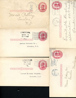 UX24 5 Postal Cards Used PENNSYLVANIA 1912-15 - 1901-20