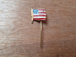 MILITARIA BROCHE DRAPEAU AMERICAIN - Drapeaux