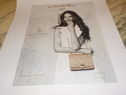 ANCIENNE PUBLICITE  SAC LANCEL 2011 - Andere & Zonder Classificatie