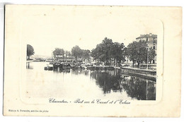 Delcampe - PENICHE - CHARENTON - Port Sur Le Canal Et L'Ecluse - Hausboote