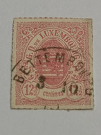 Luxembourg Timbre. Armoiries. 12 1/2 Rose. Oblitéré Bettembourg - 1859-1880 Wappen & Heraldik