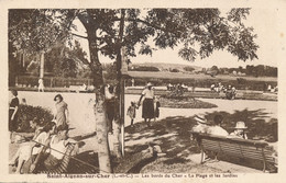 Delcampe - Saint Aignan Sur Cher (41 Loir Et Cher) Les Bords Du Cher La Plage Et Les Jardins - édit. Lenormand Circulée Du (daguin) - Saint Aignan