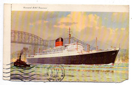 Bateau--Paquebot --1962-- Cunard RMS  Saxonia ...cachet  BUFFALO  N.Y ...timbres....à Saisir - Dampfer
