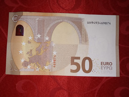 50 EURO FRANCE - U021 H5 - UD9493469874 - UNC DRAGHI - 50 Euro