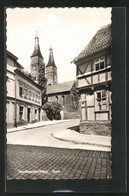 AK Nordhausen /Harz, Strassenpartie Mit Blick Zum Dom - Nordhausen