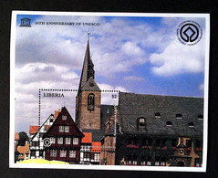 Delcampe - Liberia 1997 UNESCO Church Of Germany - Lesotho (1966-...)