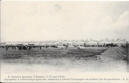 Delcampe - Semaine Lyonnaise D'Aviation (7-15 Mai 1910) - Legagneux à L'atterrissage Après Une Randonnée à Travers La Campagne .... - Fliegertreffen