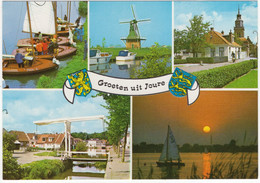 Delcampe - Groeten Uit Joure (Fr.) - Molen, Ophaalbrug, Zeilen - (Holland) - Joure