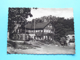 Kurort Jonsdorf Hotel GONDELFAHRT, Dahinter Die Nonnenfelsen ( E. Wagner ) 19?? ( See Photo / Scans ) ! - Jonsdorf