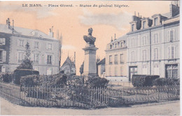Delcampe - 72 - LE MANS - PLACE GIRARD - STATUE DU GENERAL NEGRIER - Le Mans