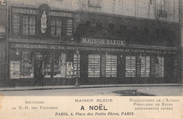 CPA 75 PARIS IIe MAGASIN MAISON BLEUE A.NOEL OBJETS RELIGIEUX - Arrondissement: 02