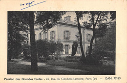 CPA 75 PARIS Ve RUE CARDINAL LEMOINE PENSION DES GRANDES ECOLES - Arrondissement: 05