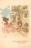 Delcampe - CPA 75 PARIS IXe RESTAURANT DE L'ECREVISSE AVENUE TRUDAINE CPA ILLUSTRATEUR - Paris (09)