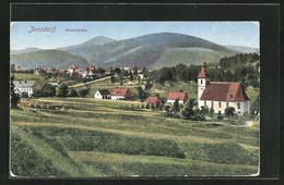 AK Jonsdorf, Panorama Des Ortes Mit Blick Auf Die Kirche - Jonsdorf