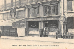 CPA 75 PARIS XIIe RUE DES ECOLES PRES LE BOULEVARD SAINT MICHEL - Distretto: 12