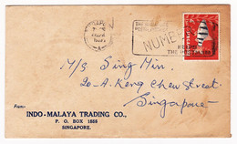 Lettre 1963 Singapour Singapore Indo Malaya Trading CO.  新加坡共和国 - Singapore (...-1959)