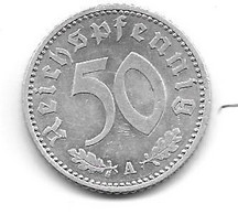 Allemagne. 50 Pfennig 1935 A (864) - 50 Reichspfennig