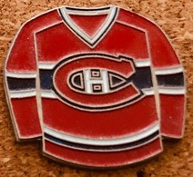 HOCKEY SUR GLACE - ICE - MAILLOT ROUGE  DES CANADIENS DE MONTREAL - LOGO - CANADA  -         (27) - Sports D'hiver