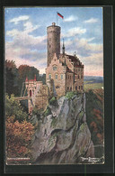 Künstler-AK Hans Boettcher: Schloss Lichtenstein In Der Morgendämmerung - Böttcher, Hans