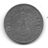 Allemagne. 10 Reichspfennig 1940 F (11) - 10 Reichspfennig