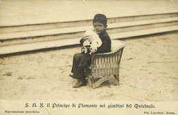 ITALIE  S.A.R Il Principe Di Piemonte Nei Giardini Del Quirinale  (famille Royale Italie ) Photo Lucchesi - Personnages