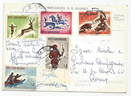 Delcampe - P6367 Repubblica Di San Marino - La Seconda E Terza Torre - Panorama - Nice Stamps Timbres Francobolli / Viaggiata 1961 - San Marino