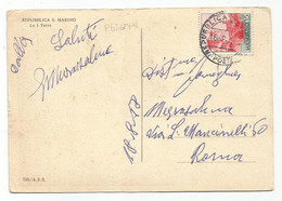 Delcampe - P6368 Repubblica Di San Marino - La Prima Torre - Panorama - Nice Stamps Timbres Francobolli / Viaggiata 1958 - San Marino