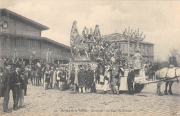 Delcampe - CPA 75 PARIS XIXe MARCHE DE LA VILLETTE CAVALCADE LE CHAR DU TRAVAIL - Paris (19)