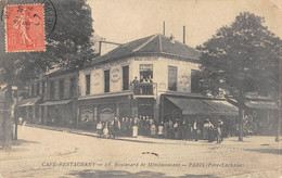 CPA 75 PARIS XXe CAFE RESTAURANT 28 Bd MENILMONTANT PERE LACHAISE (cpa Rare - Paris (20)