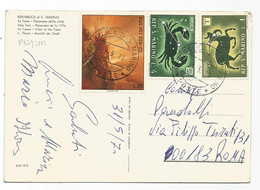 Delcampe - P6372 Repubblica Di San Marino - Prima Torre - Panorama - Nice Stamps Timbres Francobolli / Viaggiata 1970 - San Marino